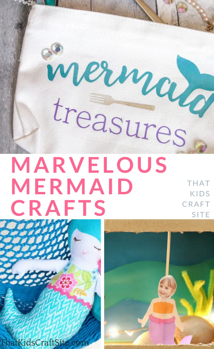 12 Marvelous DIY Mermaid Crafts for Kids - ThatKidsCraftSite.com