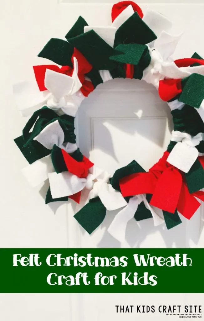 Felt Christmas Wreath Craft for Kids -ThatKidsCraftSite.com