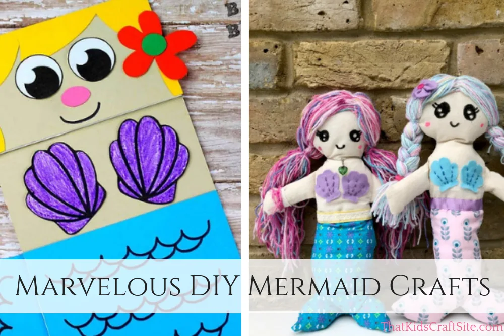 Marvelous DIY Mermaid Crafts for Kids - ThatKidsCraftSite.com