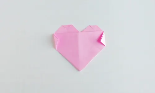 Paper Heart Craft - Easy Heart Origami Bookmarks (simple STEAM Valentines)