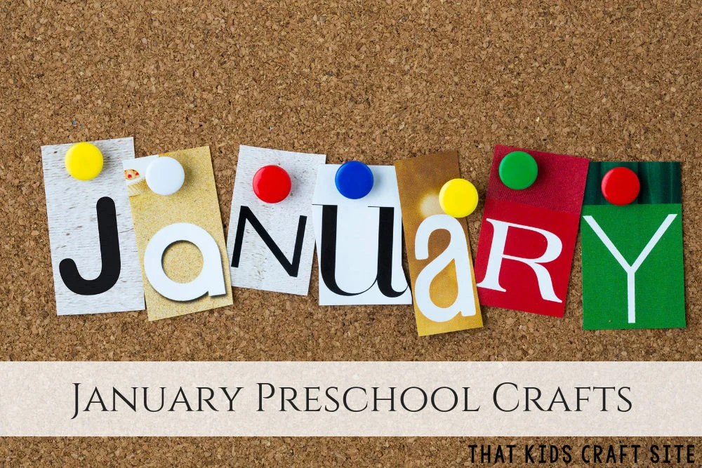 January Preschool Crafts for Kids - ThatKidsCraftSite.com