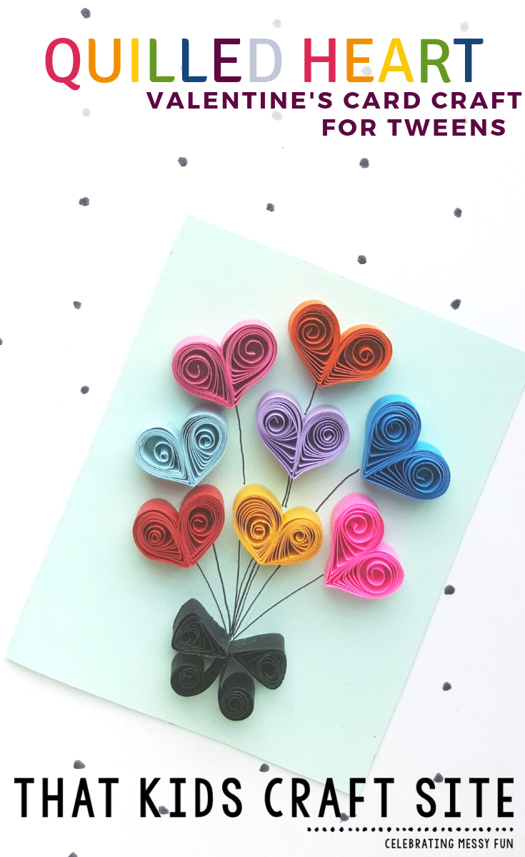 Paper Quilling Heart Balloon Cards That Kids' Craft Site