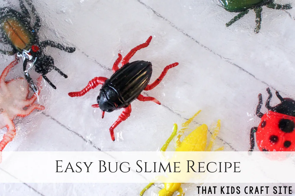 Clear Bug Slime - An Easy Slime Recipe - ThatKidsCraftSite.com