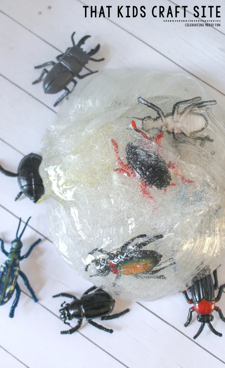 Clear Bug Slime - An Easy Slime Recipe for Kids - ThatKidsCraftSite.com