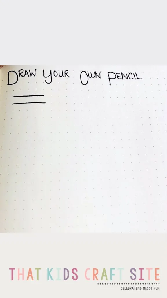 Draw Your Own Pencil - Step 2 - ThatKidsCraftSite.com