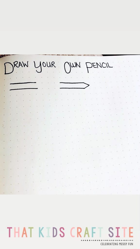 Draw Your Own Pencil - Step 3 - ThatKidsCraftSite.com