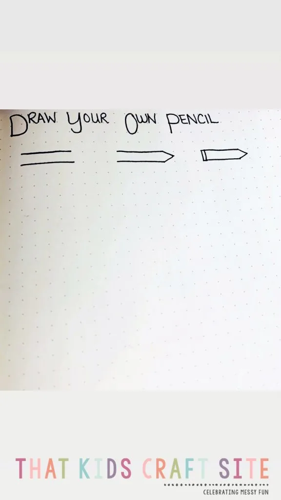 Draw Your Own Pencil - Step 4 - ThatKidsCraftSite.com