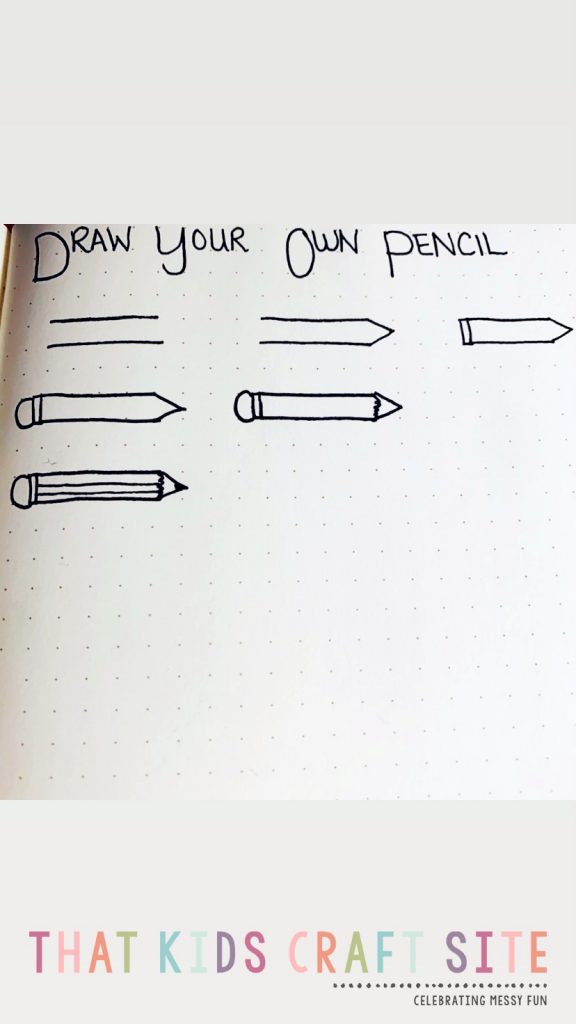 Draw Your Own Pencil - Step 7 - ThatKidsCraftSite.com