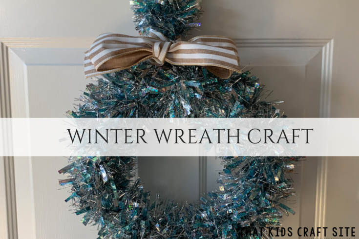 Easy Winter Wreath Craft for Tweens and Teens - Crafts for Kids - ThatKidsCraftSite.com