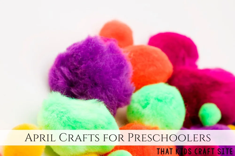 April Crafts for Preschool - Spring Crafts for Preschoolers - ThatKidsCraftSite.com