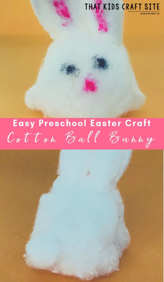 Easter Cotton Ball Bunnies