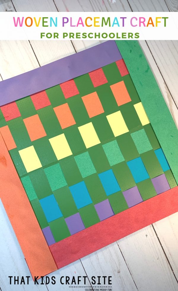 Rainbow Woven Placemat Craft That Kids' Craft Site