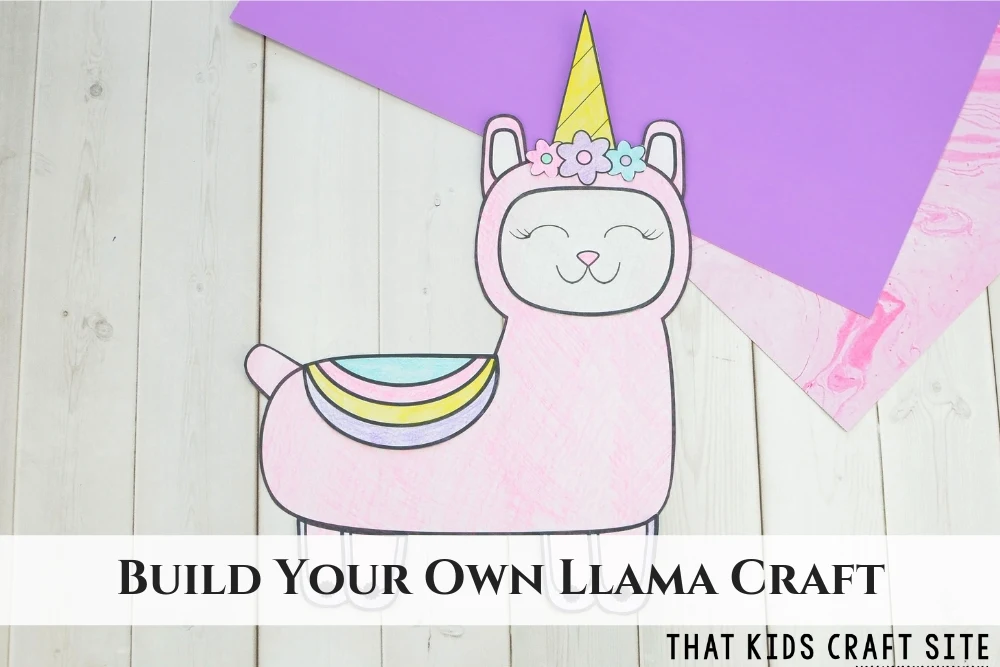 Build Your Own Llama Craft - Make a Llamacorn! - ThatKidsCraftSite.com