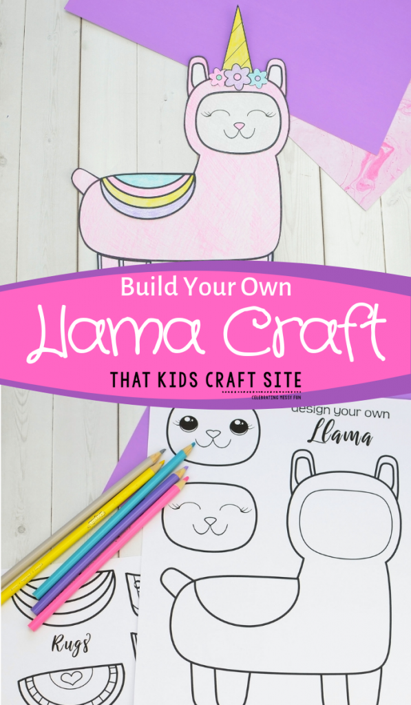 Build Your Own Llama Craft - Make a Sassy Llama or a Llamacorn! - ThatKidsCraftSite.com