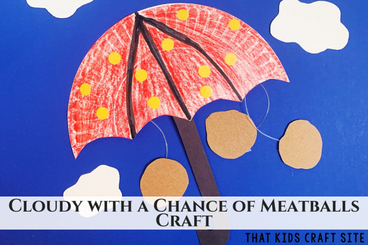 Cloudy with a Chance of Meatballs Craft - ThatKidsCraftSite.com