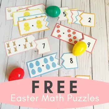 FREE Easter Math Puzzles