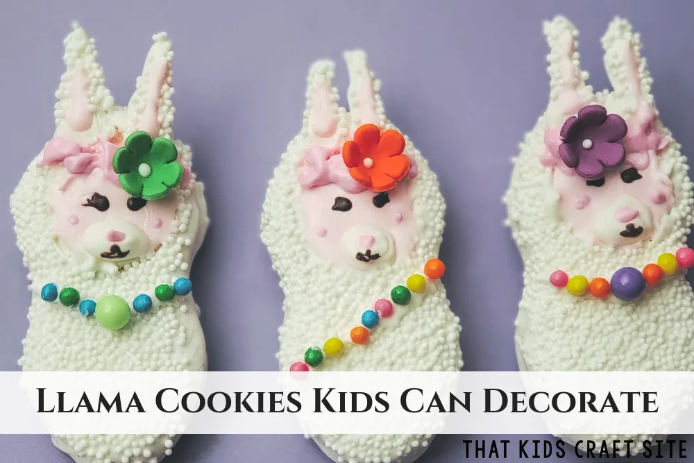 Llama Cookies Kids Can Decorate - ThatKidsCraftSite.com