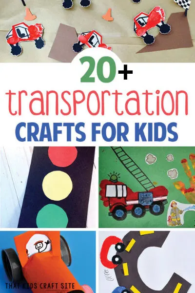 20+ Fun Transportation Crafts for Kids - ThatKidsCraftSite.com