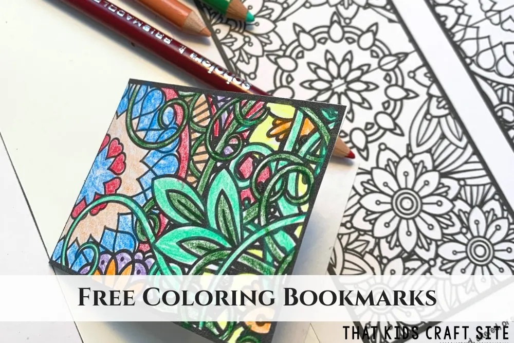 Printable Bookmarks To Color For Kids