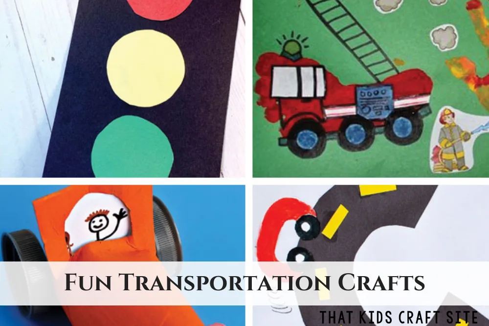 Fun Transportation Crafts and Activities for Preschool - ThatKidsCraftSite.com