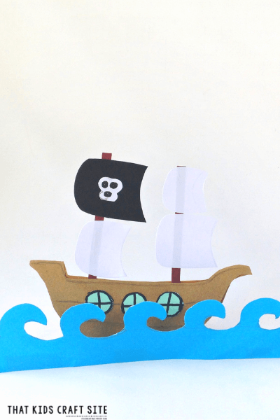 pirate ship cake template printable