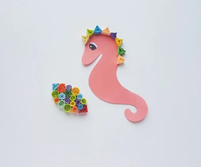 Quilling Seahorse Craft - Step 6 - ThatKidsCraftSite.com