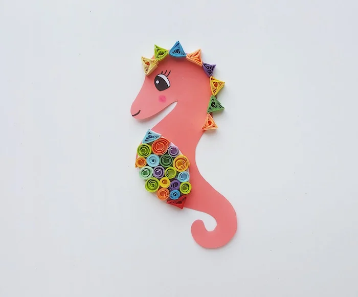 Quilling Seahorse Craft - Step 7 - ThatKidsCraftSite.com