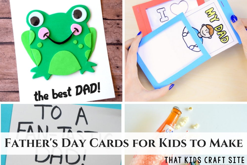 Adorable Father's Day Cards for Kids to Make - ThatKidsCraftSite.com