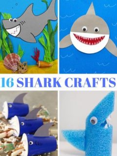 16 Shark Arts and Crafts Activities for Kids This Summer - ThatKidsCraftSite.com