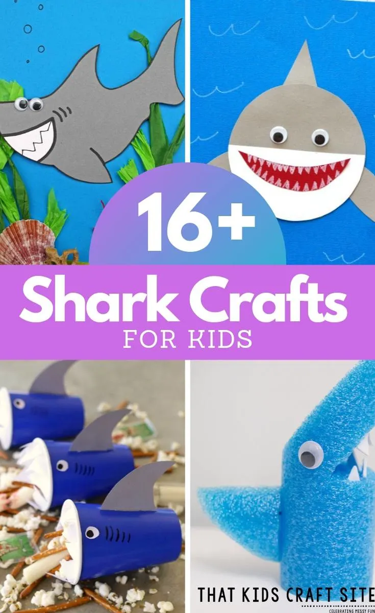 16+ Shark Crafts for Kids - Shark Arts and Crafts for Summer Fun - ThatKidsCraftSite.com