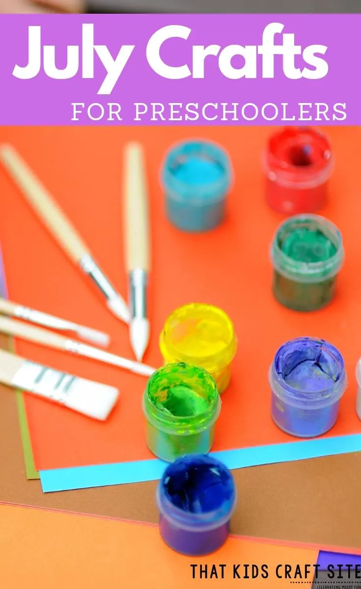 Summer Preschool Crafts for July - Fun Crafts for Preschoolers - ThatKidsCraftSite.com