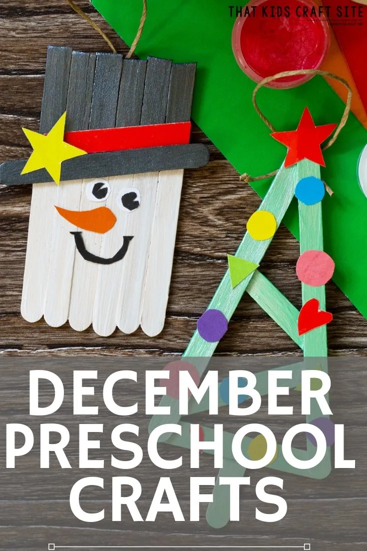 December Preschool Arts and Crafts - ThatKidsCraftSite.com