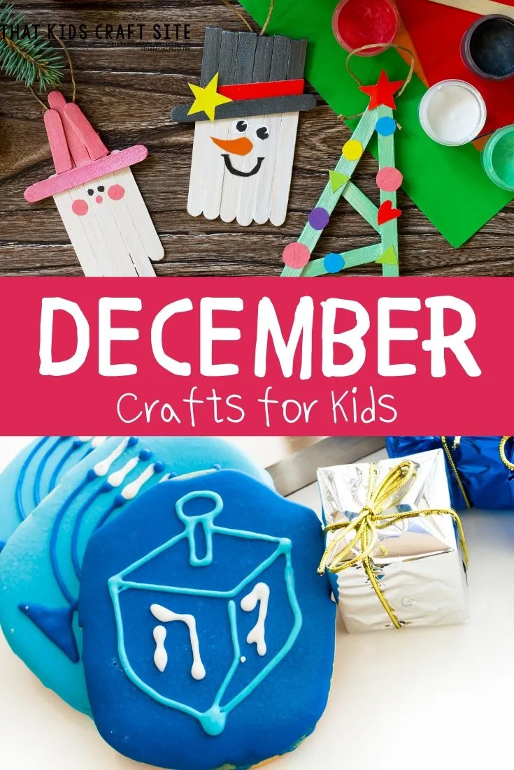 December Preschool Crafts for Kids - ThatKidsCraftSite.com