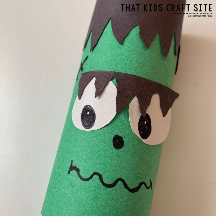 Easy Frankenstein Craft for Preschool - ThatKidsCraftSite.com