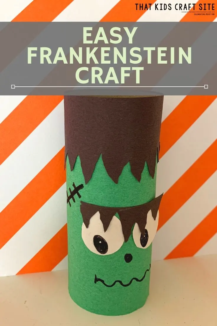 Easy Toilet Paper Roll Frankenstein Craft  - ThatKidsCraftSite.com