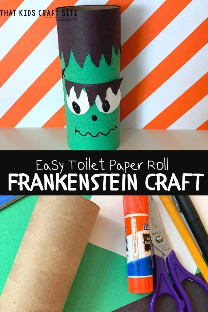 Frankenstein Toilet Paper Roll Craft