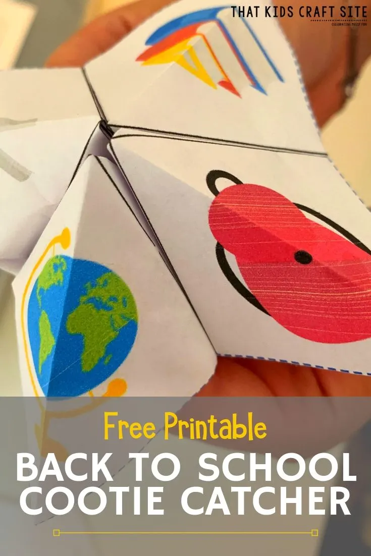 printable fortune teller back to school that kids craft site