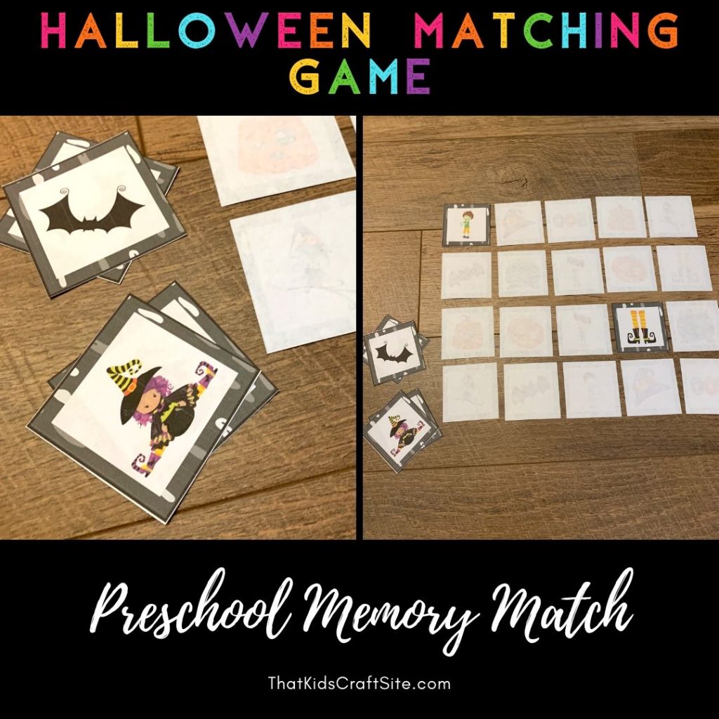 Halloween Matching Game - Memory Match - The Shop at ThatKidsCraftSite.com