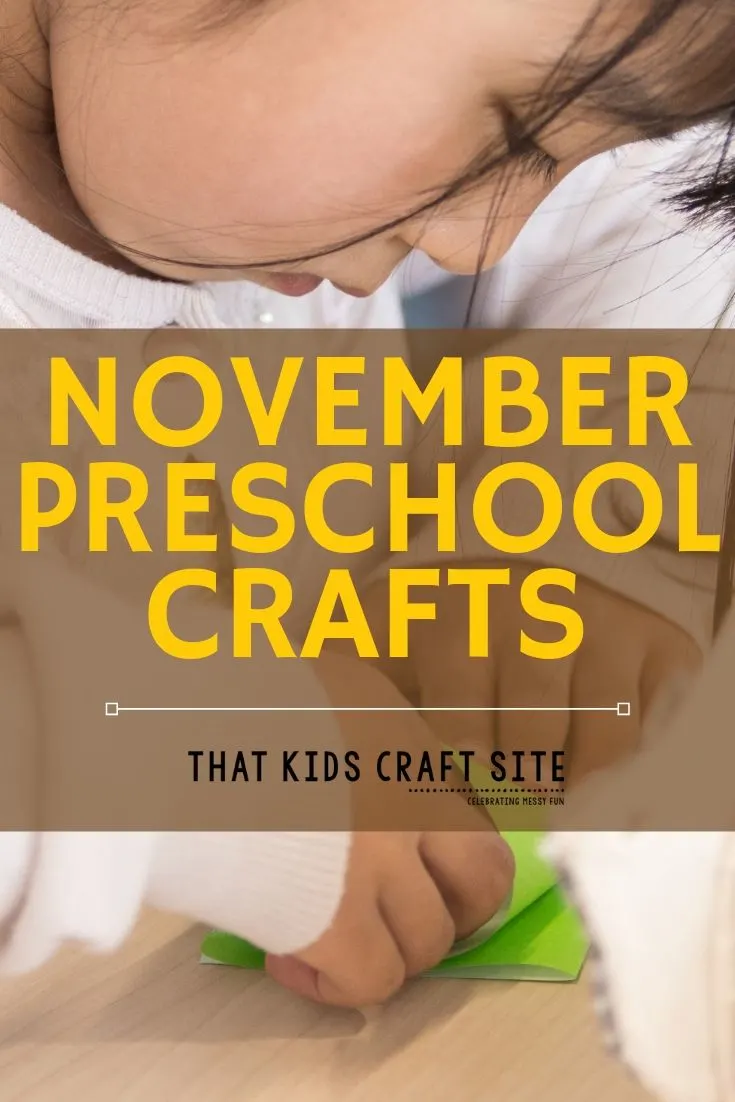 November Preschool Arts and Crafts - ThatKidsCraftSite.com