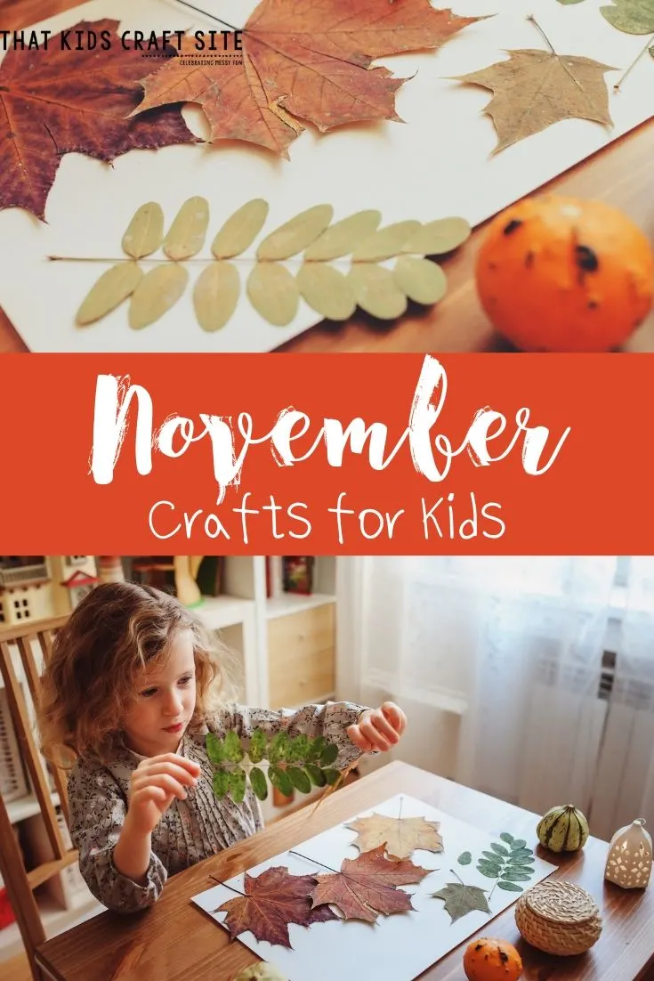 November Preschool Crafts for Kids - ThatKidsCraftSite.com