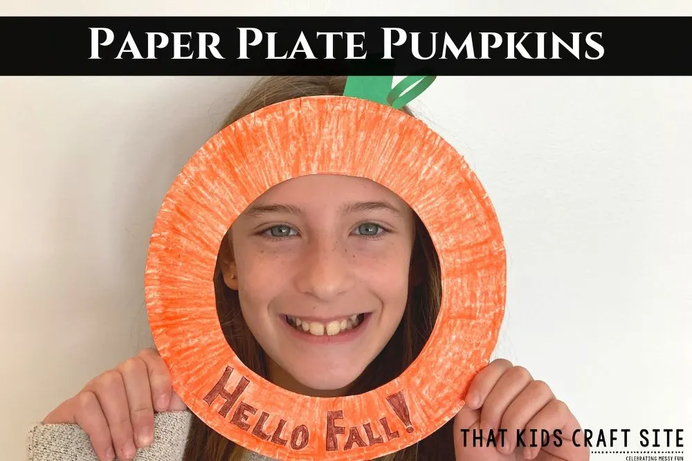 Paper Plate Pumpkins Craft for Kids