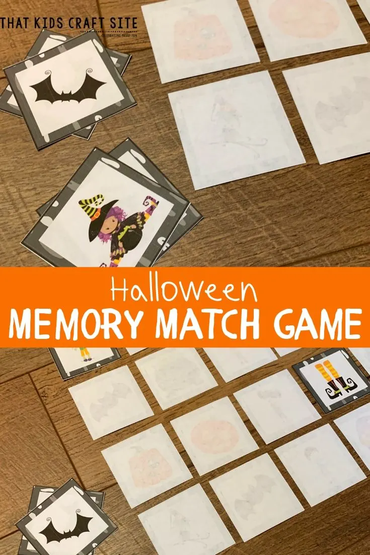 Halloween Matching Game Printable - ThatKidsCraftSite.com