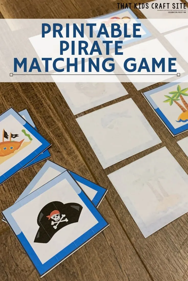 Printable Pirate Matching Game for Kids - ThatKidsCraftSite.com