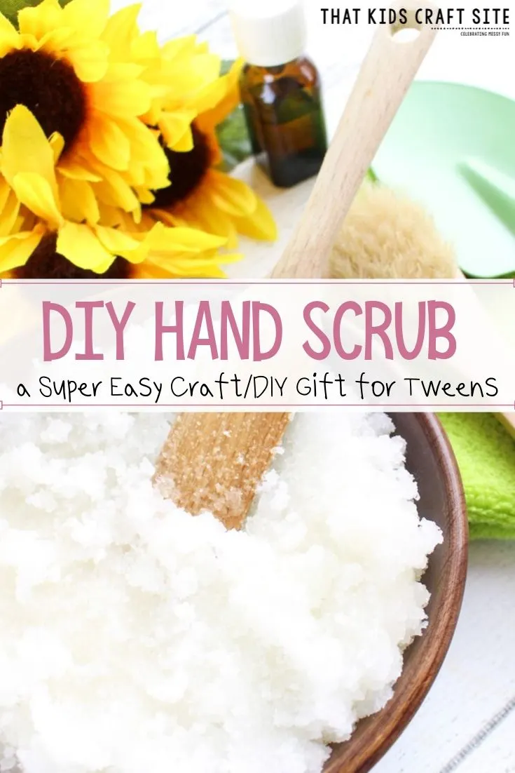 DIY Sugar Hand Scrub Craft for Tweens and Teens  - ThatKidsCraftSite.com