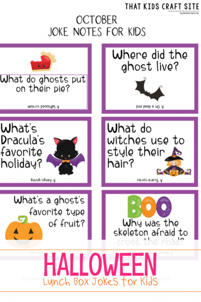 Halloween Lunch Box Jokes - That Kids' Craft Site