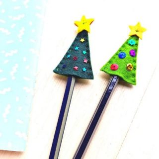 Christmas Tree Pencil Topper 