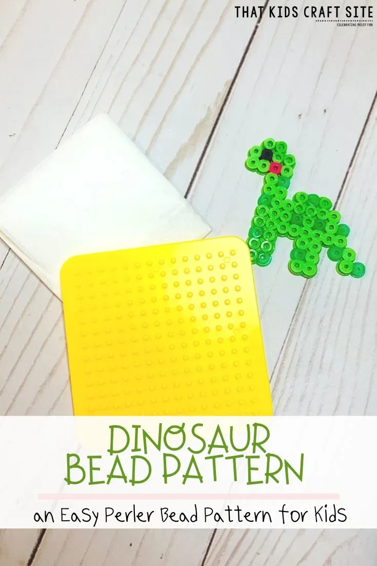 Dinosaur Perler Beads  Free Perler Bead Dino Patterns 