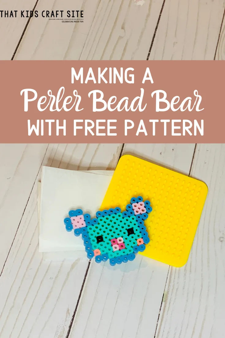 How to Make a Perler Bead Bear with a Free Template from That Kids Craft Site