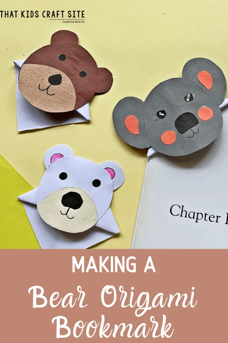 Origami Bear Face Craft  Origami For Beginners - Twinkl