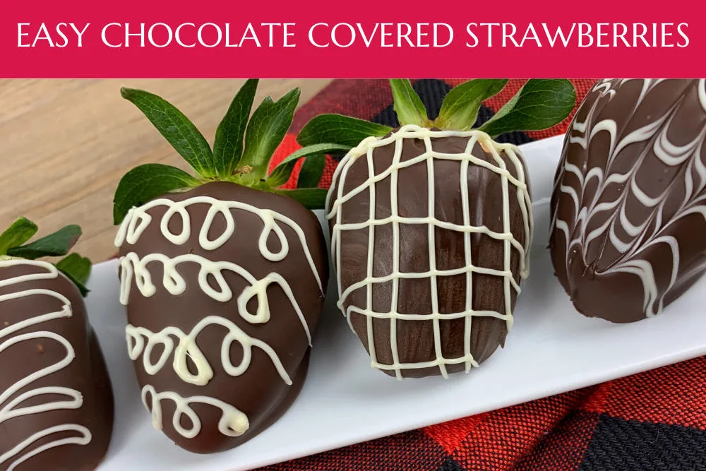 Easy Chocolate Covered Strawberries